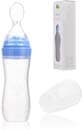 Gaodear Silicone Squeeze Feeding Rice Cereal Bottle with Spoon