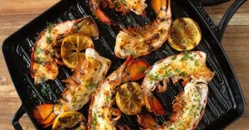 Seared Butter Garlic Lobster Tails 
