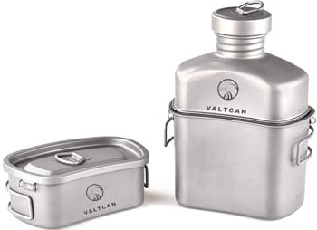 Valtcan Titanium Canteen Military Mess Kit